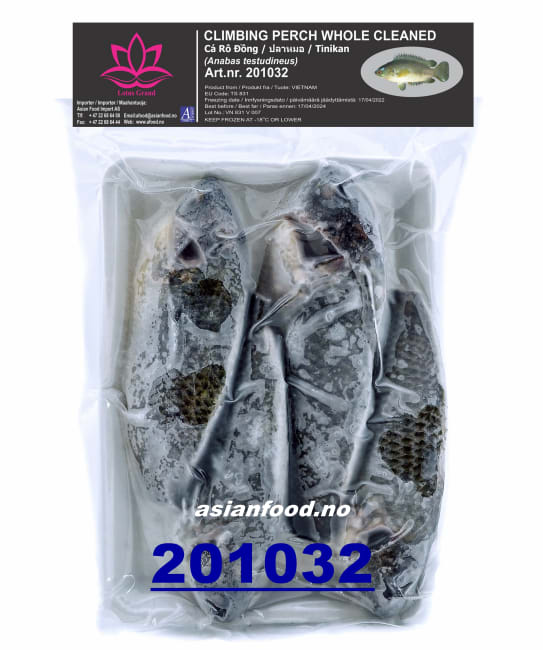 LOTUS Climbing perch whole cleaned (4pcs) 25x400g