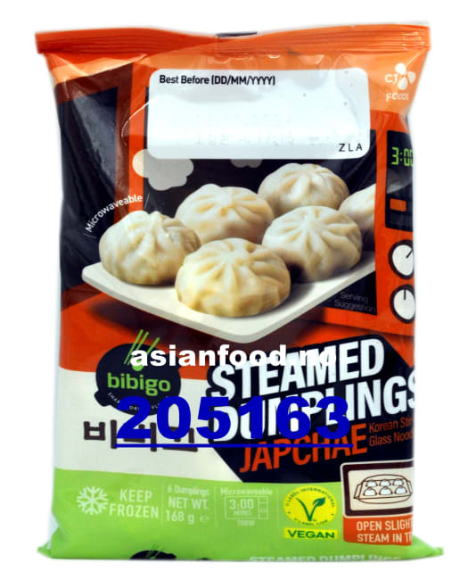 BIBIGO Steamed dumplings 6pcs - Japchae 24x168g