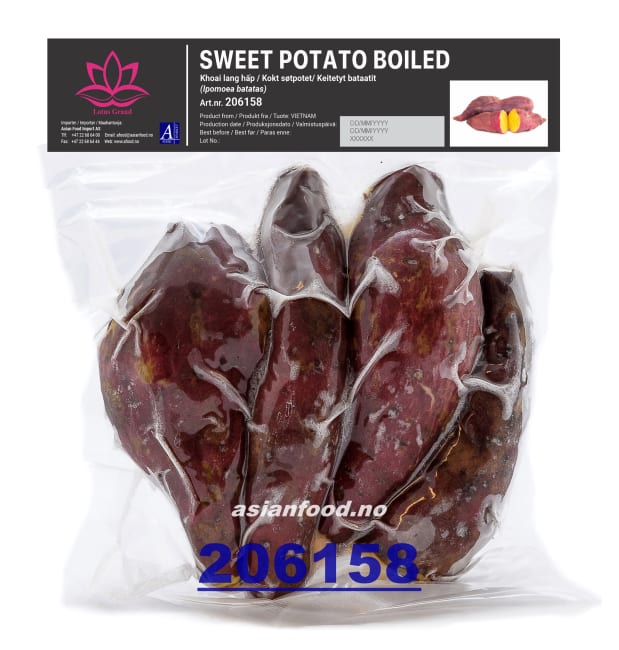 LOTUS Frozen boiled sweet potato 10x1kg