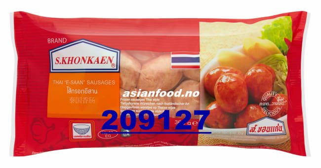 S.KHONKAEN Thai "E-SAAN" Sausages 12x360g