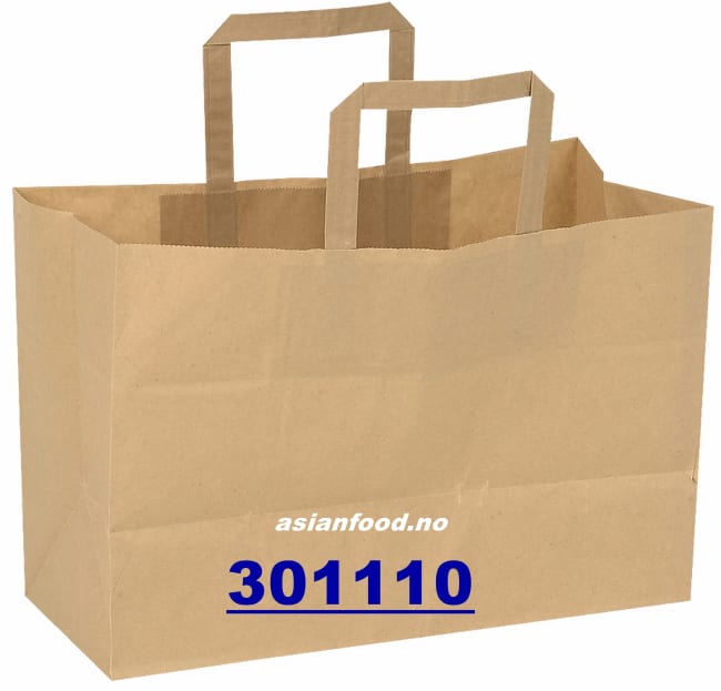 Take away papir pose brun 11L (10kg) 250pcs