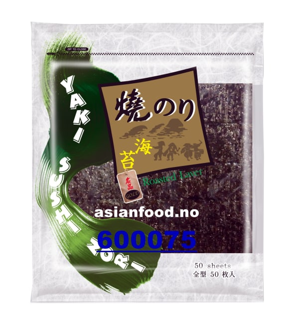 Yaki nori roasted seaweed (Whole - GOLD) 20x50shts (120g)