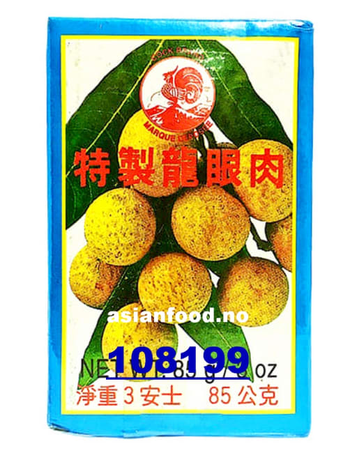 COCK Dried seedless Longan 85g (LØS 100stk/krt)