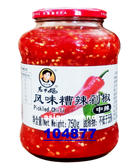 LAO GAN MA Pickled chilli 12x750g