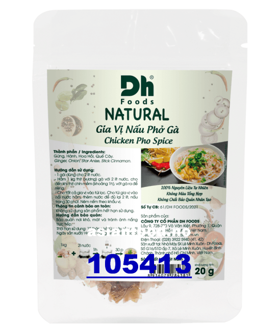 DH FOODS Natural chicken Pho spice 48x20g