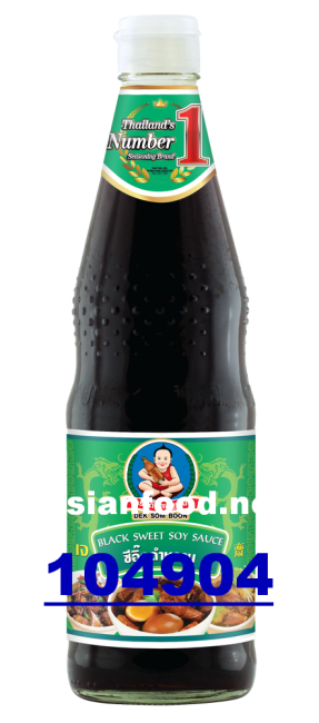DEK SOM BOON Black sweet soy sauce 12x970g
