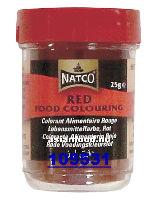 NATCO Red Food Colouring - Powder 24x(12x25g)