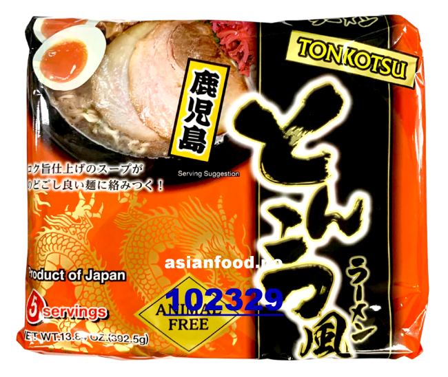 HIGASHI FOODS Tonkotsu Instant Ramen 5servings 3x6x392.5g