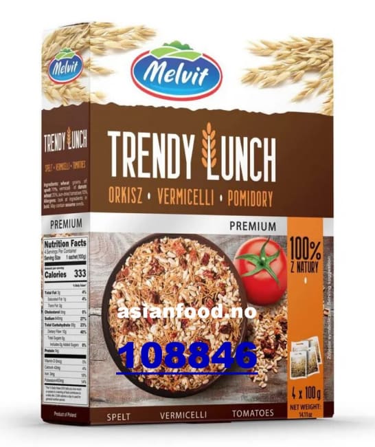 MELVIT Trendy lunch spelt, vermicelli, tomatoes 6x(4x100g)