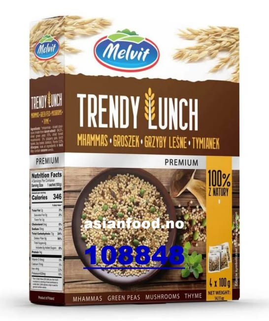 MELVIT Trendy lunch mhammas, mushrooms, thyme 6x(4x100g)
