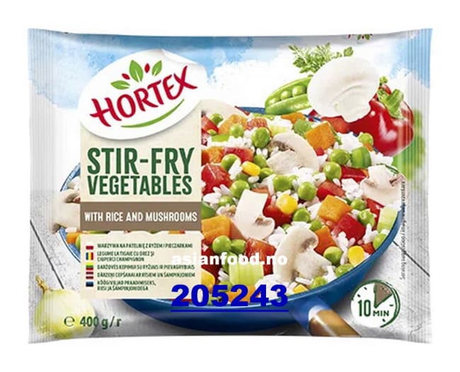 KOMMENDE-HORTEX Stir-Fry vegetables rice-mushroom  14x400g
