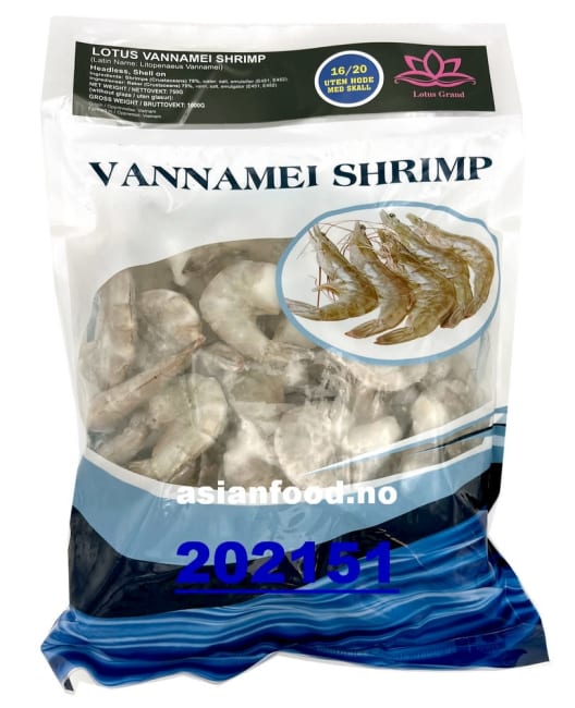VANNAMEI HLSO shrimp IQF (glz 25%)  16/20 - 10x1kg