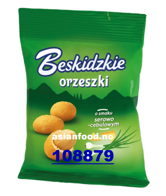 NYHET-BESKIDZKIE Coated peanuts with cheese-onion flv 10x70g