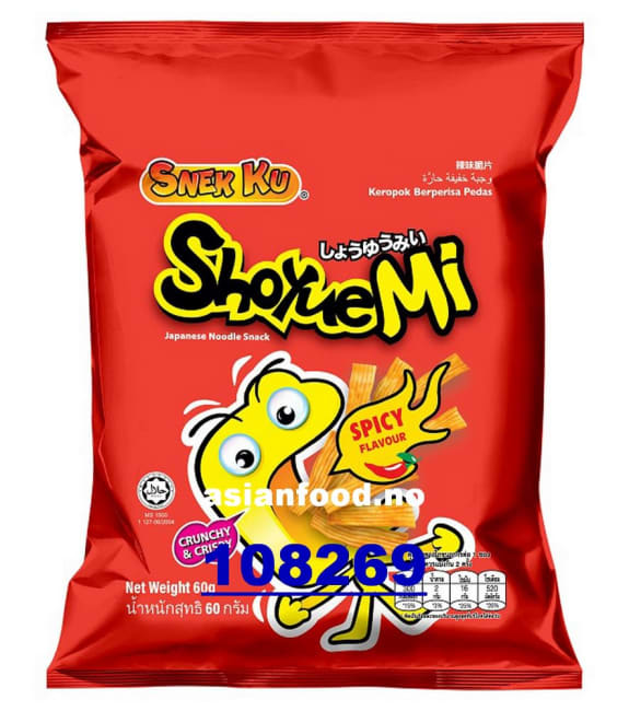 SNEK KU ShoyueMi Japanese snack spicy 24x60g