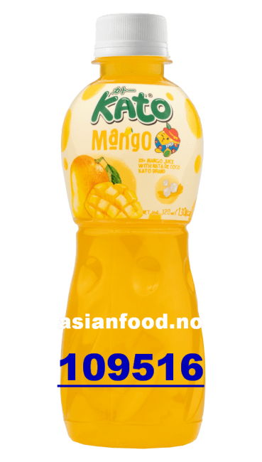 NYHET - KATO Fruit juice with nata de coco - Mango 24x320ml