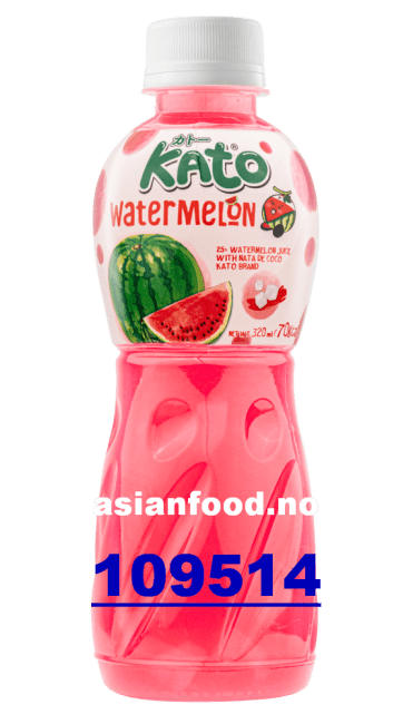 NYHET-KATO Fruit juice with nata de coco Watermelon 24x320ml