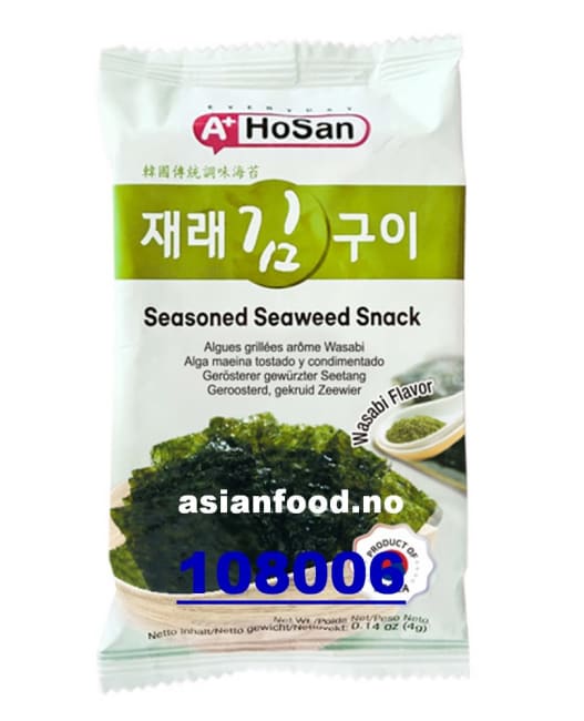 A+ Roasted seaweed snack - Wasabi 16x(12x4g)