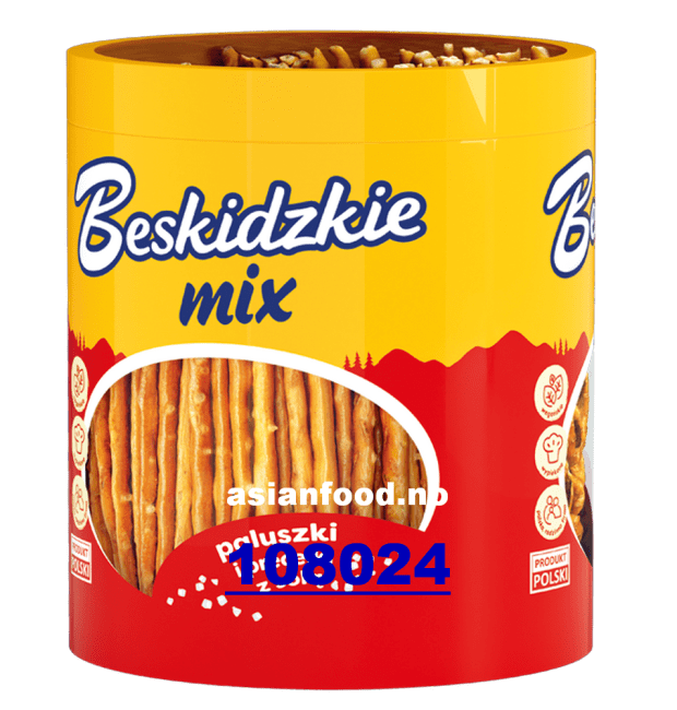BESKIDZKIE MIX sticks and pretzels with salt (in a tube) 12x