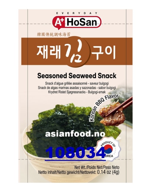 A+ Roasted and seasoned seaweed snack, bulgogi 16x(12x4g)