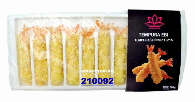NYHET -LOTUS Tempura Ebi (pre-fried) 13/15 (ca.14cm)-20x300g