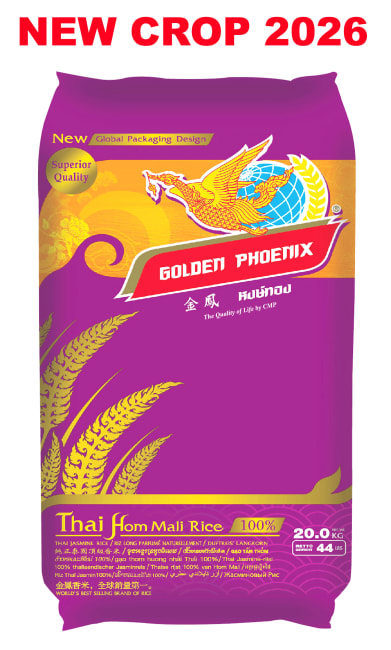 GOLDEN PHOENIX Thai hom mali rice 20kg - NEW CROP 2026