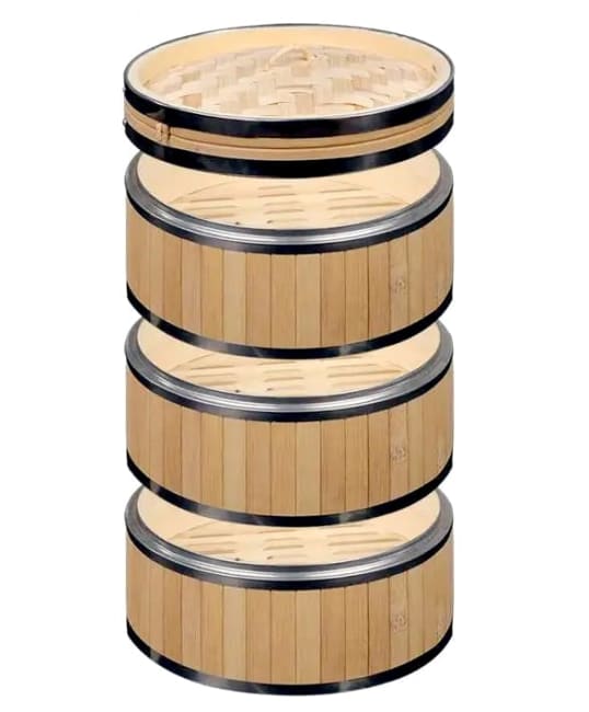 Bamboo steamer stainles steel ring 8inch 12x(3pcs/set)