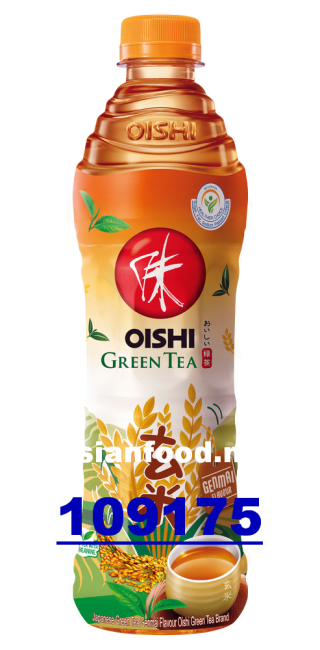 OISHI Green tea genmai flavour 24x500ml