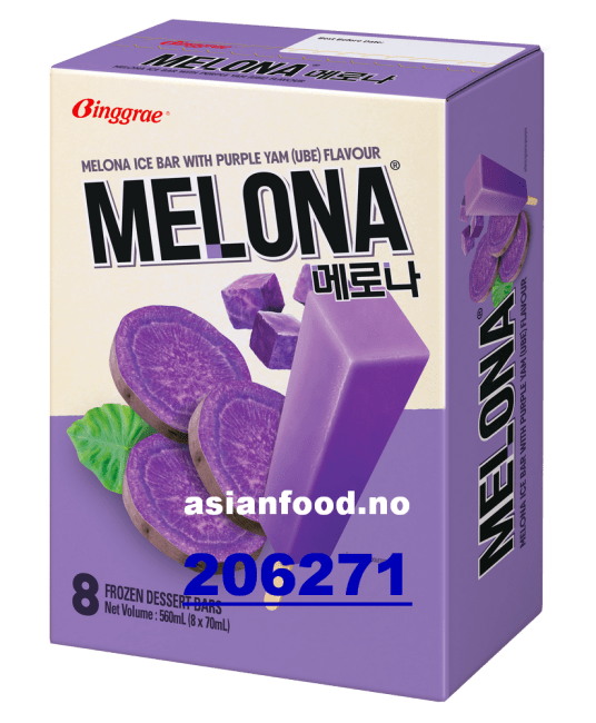 NYHET - MELONA Ice bar Purple Yam 8x(8x72g)