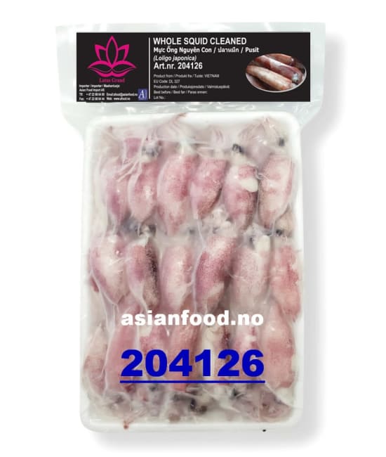 LOTUS Whole round squid (L:3cm-6cm) 20x500g