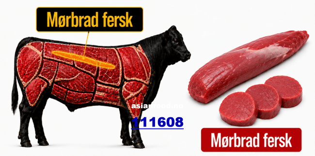 NYHET - Storfe Mørbrad fersk (ca 20-30kg/krt)
