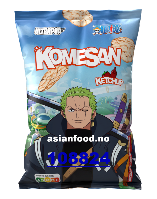 NYHET - ULTRAPOP Komesan snack Ketchup - Zoro 24x60g