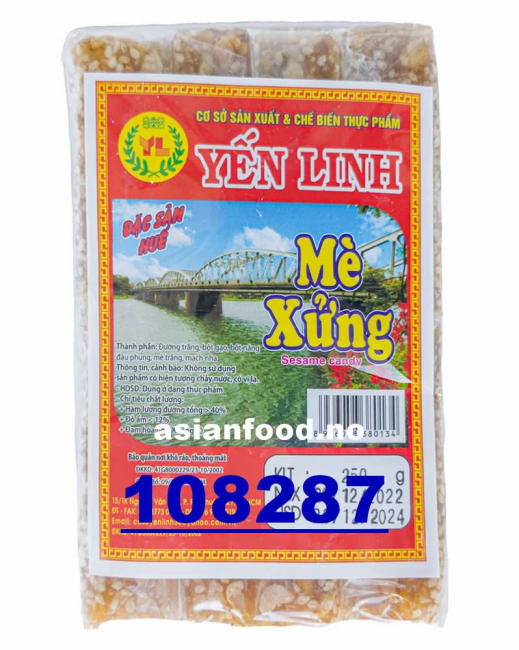KOMMENDE - YEN LINH Sesame peanut cube candy - bag 24x250g