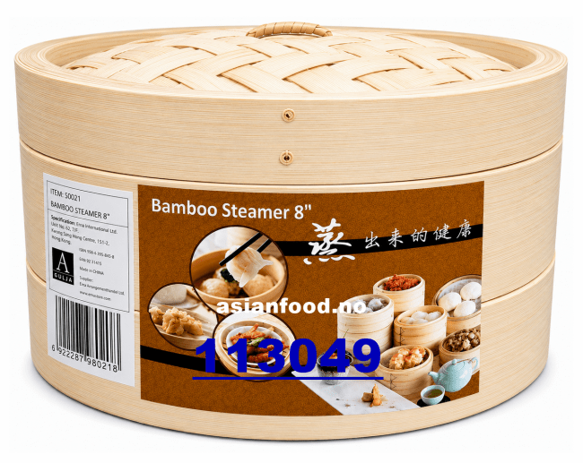 Bamboo steamer 8inch 12x(3pcs/set)