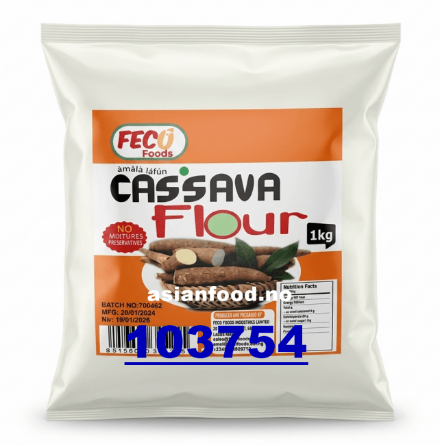 KOMMENDE - FECO Cassava flour 20x1kg