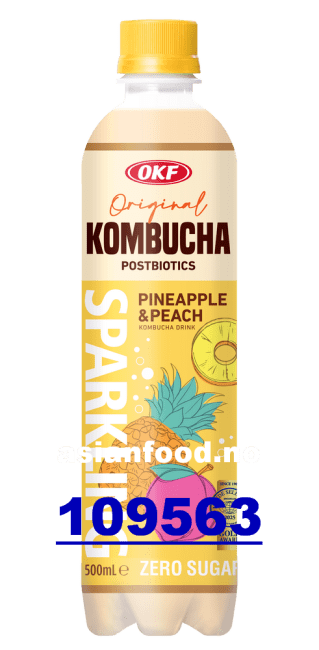 KOMMENDE-OKF Kombucha sparkling Pineapple & Peach 20x500ml