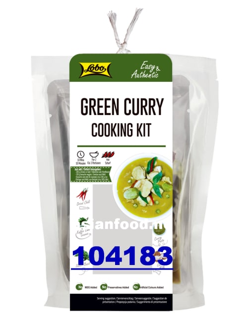 KOMMENDE - LOBO Green curry cooking kit 6x253g