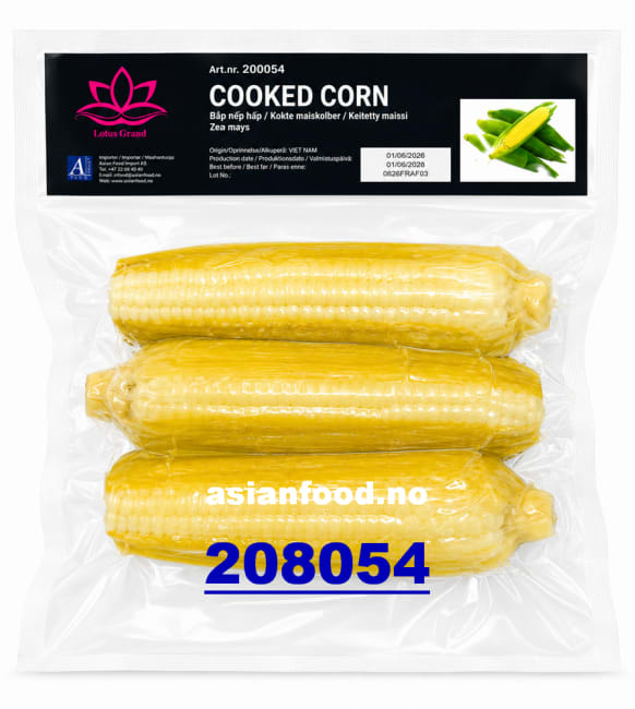 LOTUS Frozen cooked corn (4pcs) 10x1kg