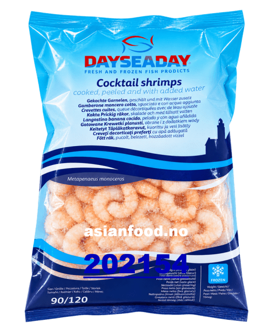 Blanched PUD shrimps - Cocktail (90/120pcs) 10x1kg