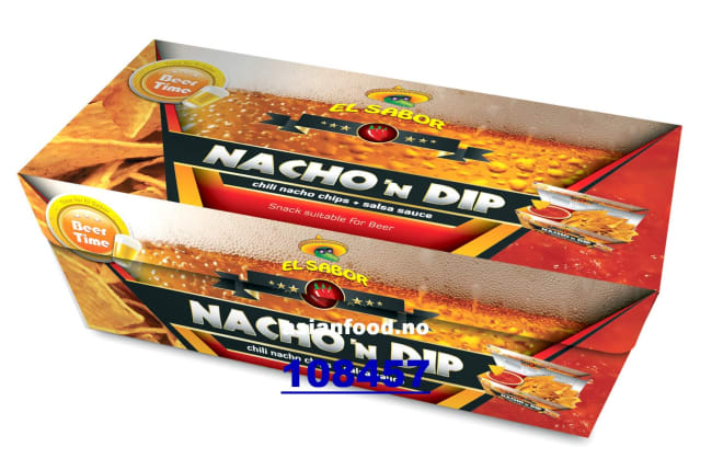 KOMMENDE-EL SABOR Beer Time- chili Nacho & Salsa dip 12x175g