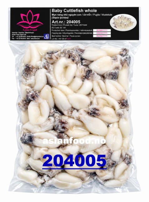 LOTUS Baby Cuttlefish whole (60+) 12x800g  