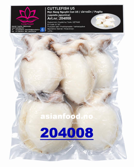 LOTUS Cuttlefish whole cleaned U5 10x1kg