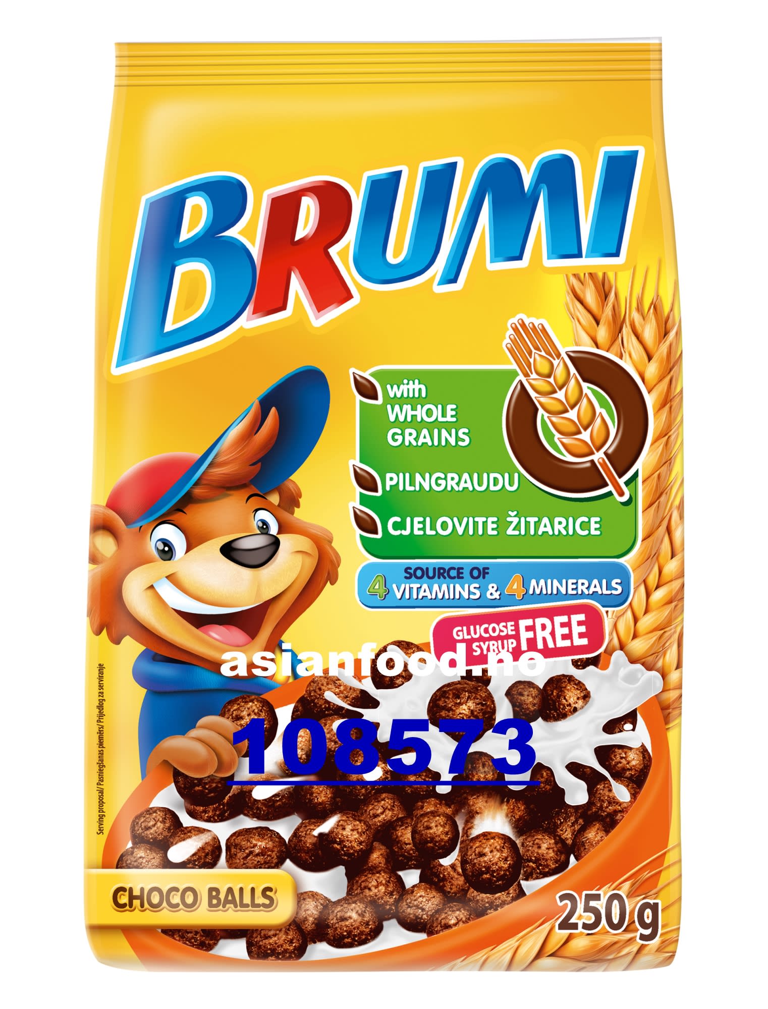 Brumi Powder BRUMI Breakfast cereals Chocolate balls 12x250 Asian Food Import