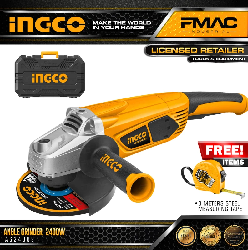 Grender Incco INGCO Angle Grinder AG24008 2400W | Angle Grinders | GAC Tools