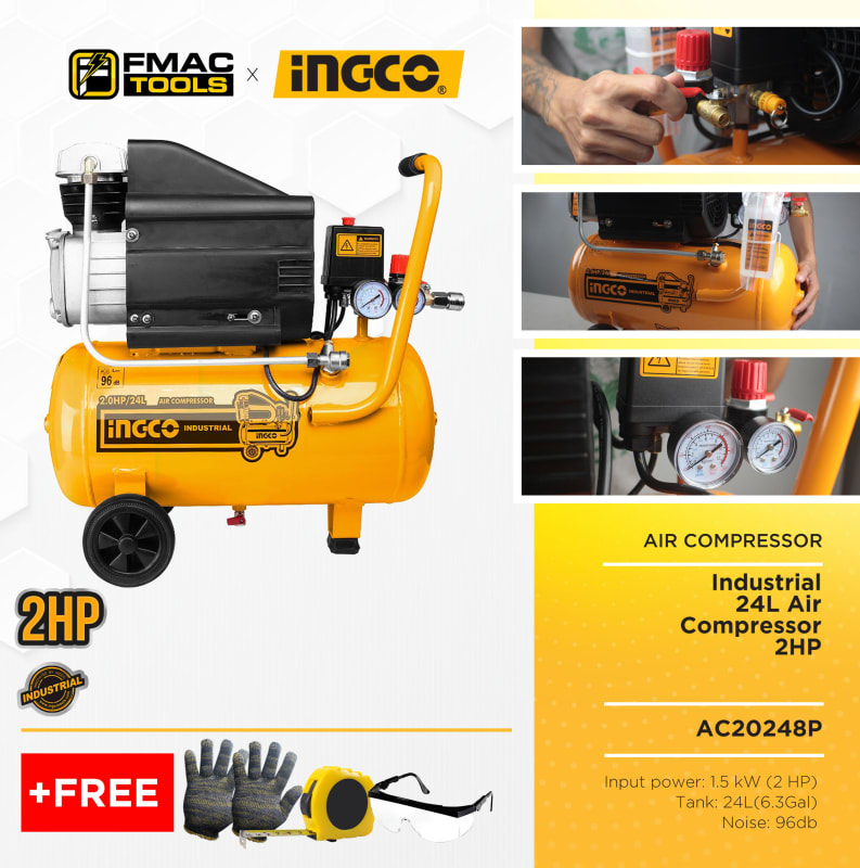 INGCO AIR COMPRESSOR 1.5 KW (2HP) | Power Tools | GAC Tools