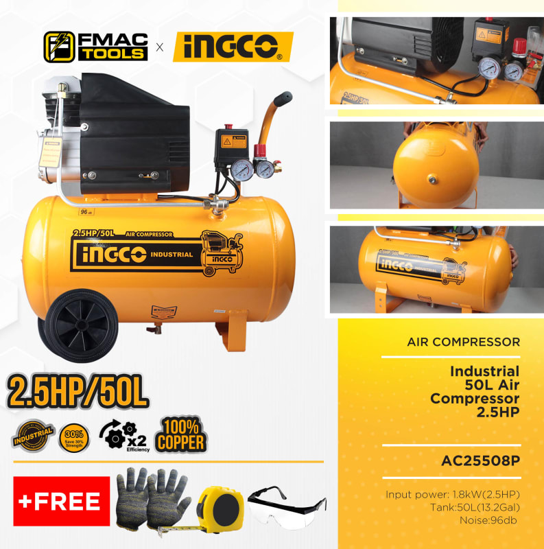 INGCO AIR COMPRESSOR 1.8KW (2.5HP) | Power Tools | GAC Tools