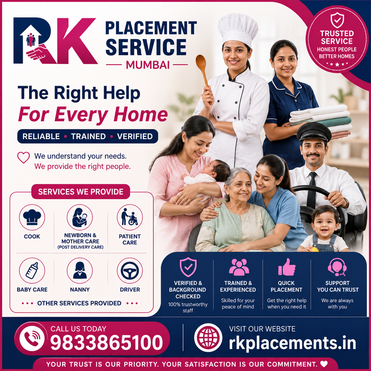 RK placement service centre Mumbai