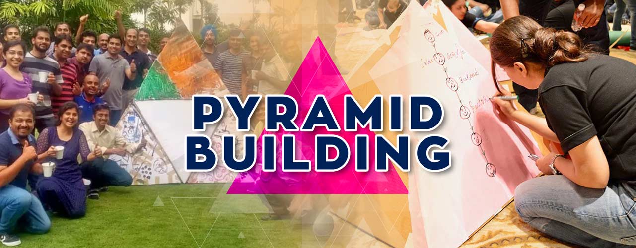 Pyramid Building is an activity that involves building a large pyramid from resources provided