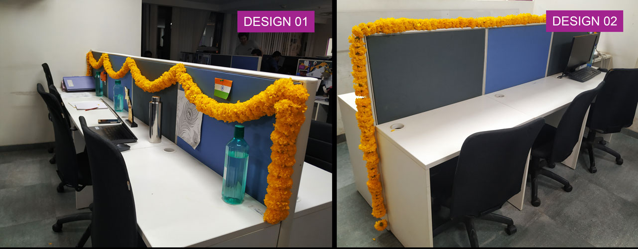 Fl Cubicle Diwali Decor By