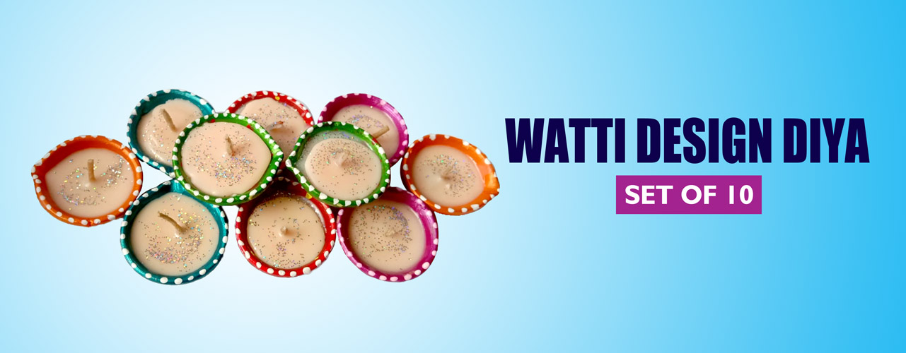 This Diwali gift your employees with this colorful watti design diyas.