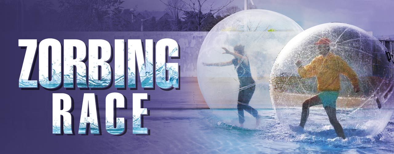 Water bubble zorbing is a soft adventure activity that involves rolling down or maundering from one point to another of a water body such as a lake
